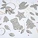 Embossing Foil Sheets-15pcs Foil Sheets for Crafts Metal Embossing Art Kit, Embossinge Foile, Embossinge Foile Sheetes, Foils Sheetse for Crafts, Tin Sheetse for Crafting (Silver)