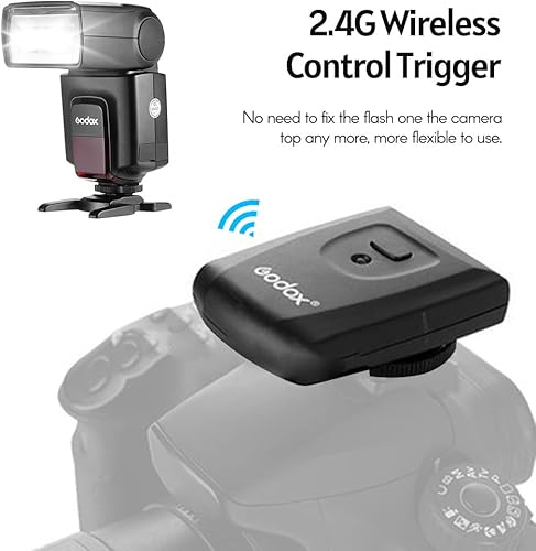Miniatura 3 de GODOX TT520Ⅱ Flash electrónico universal en cámara Speedlite + AT-16 2.4G transmisor de gatillo inalámbrico Guía número 33 S1 S2 modos de reemplazo