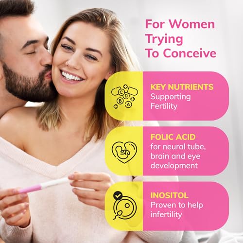 CONCEIVE PLUS His + Hers Fertility Support 3 Month Supply Prenatal Supplements - Vitamins Bundle for Couples Trying to Conceive