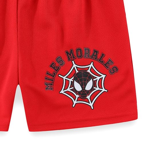 Image of Marvel Spider-Man Miles Morales Boys Short Sleeve T-Shirt and Shorts Set for Big Kids