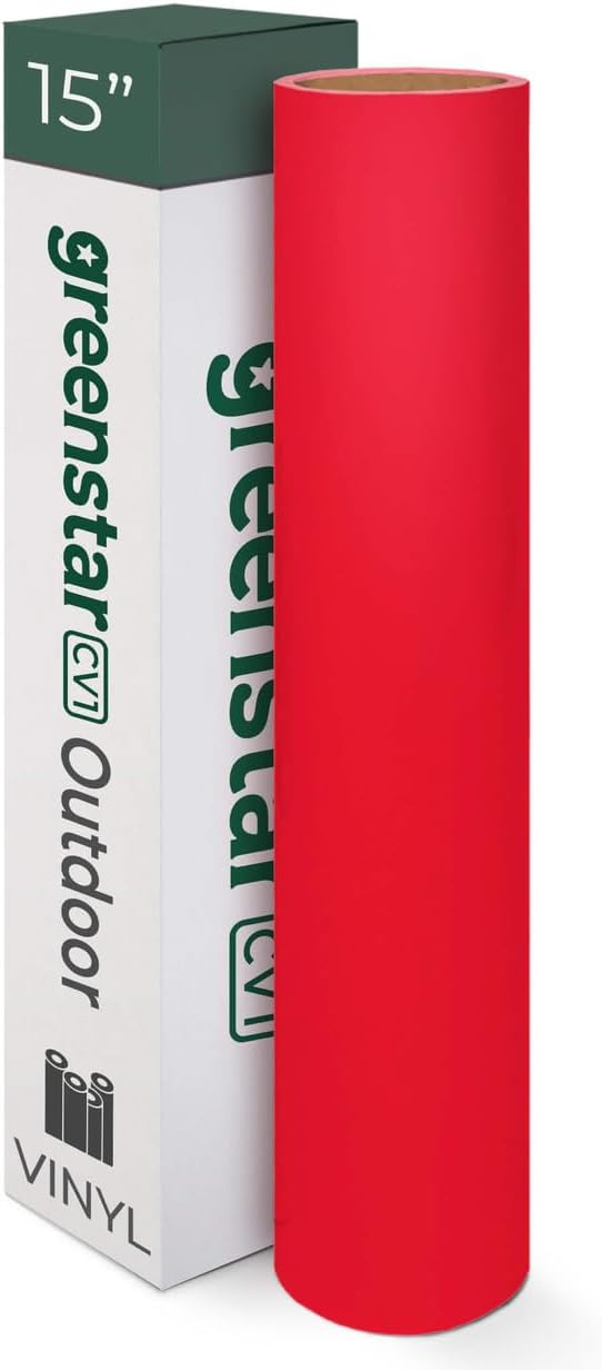 15 inch Greenstar CV1 Outdoor Calendered Vinyl, 3mil