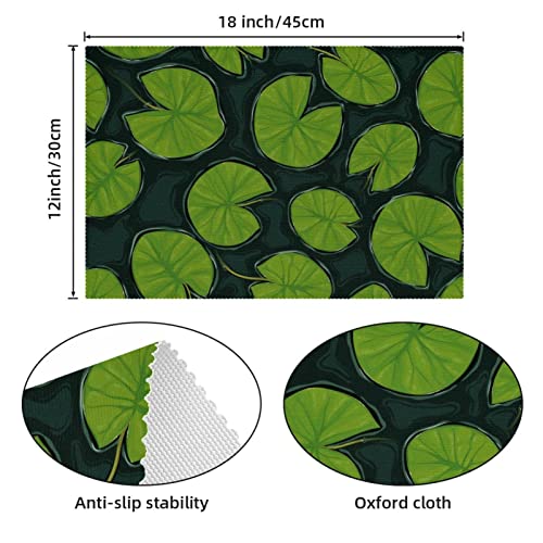 Set de table facile à nettoyer Lily Pad lot de 4 pour protéger la table - 5