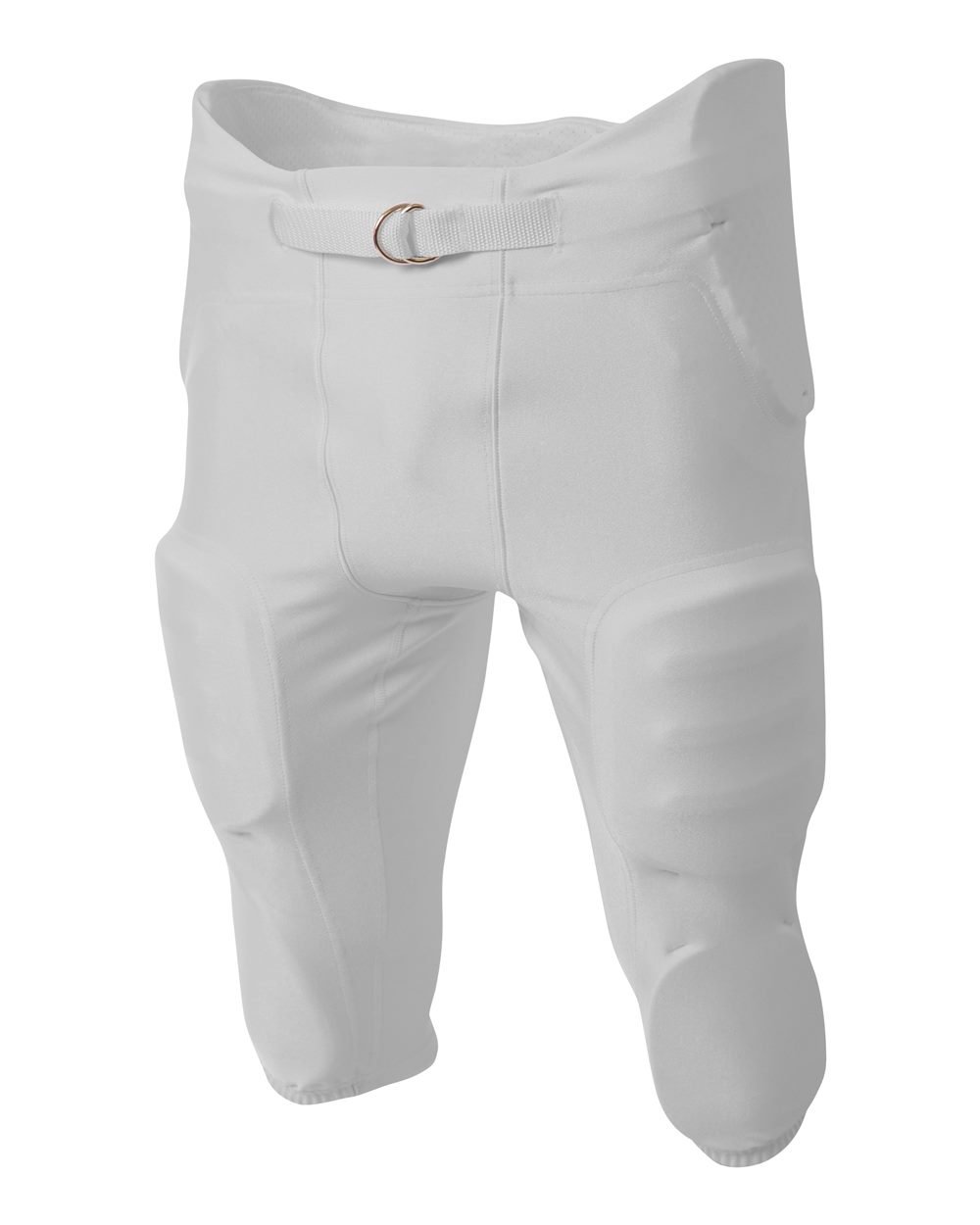 A4 Sportswear Adult Football Pants High-End Wicking 4-Way Stretch Integrated 7-Pad D-Ring Belt