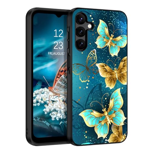 Coque Samsung Galaxy A15 cadeau original homme femme papillon bleu