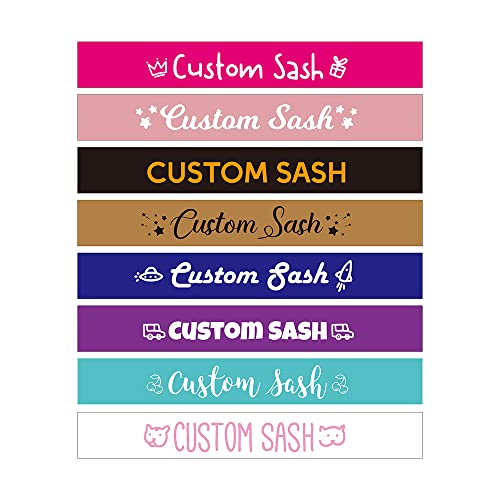 Custom Sash for Kids Personalized Party Sash for Children