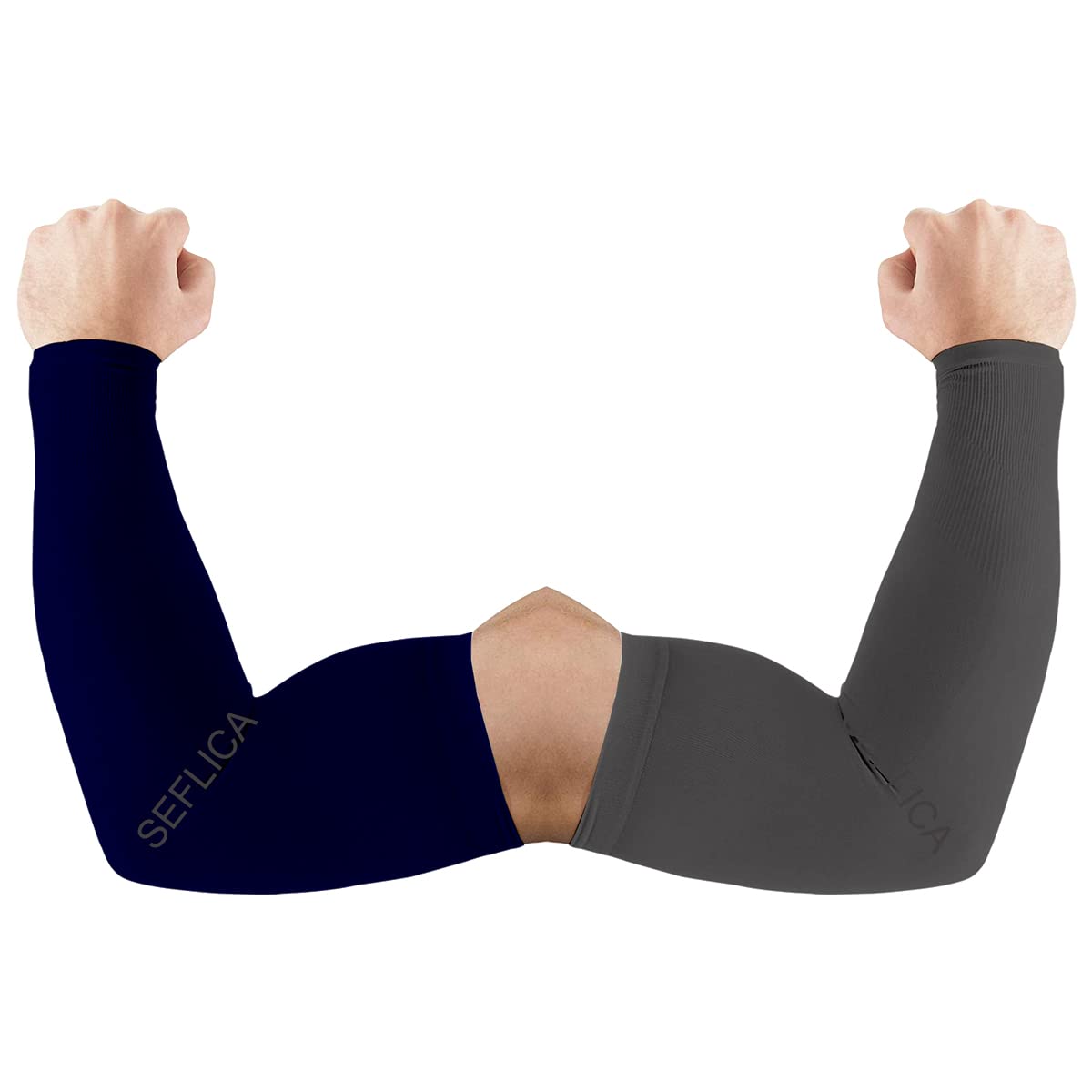 seflica UV Sun Protection Cooling UPF 50 Compression Arm Sleeve for Men and Women No Thumb Arm Sleeves, Arm Sleeves for Boys and Girls, For Tattoo Cover Up and Sports-picture-53