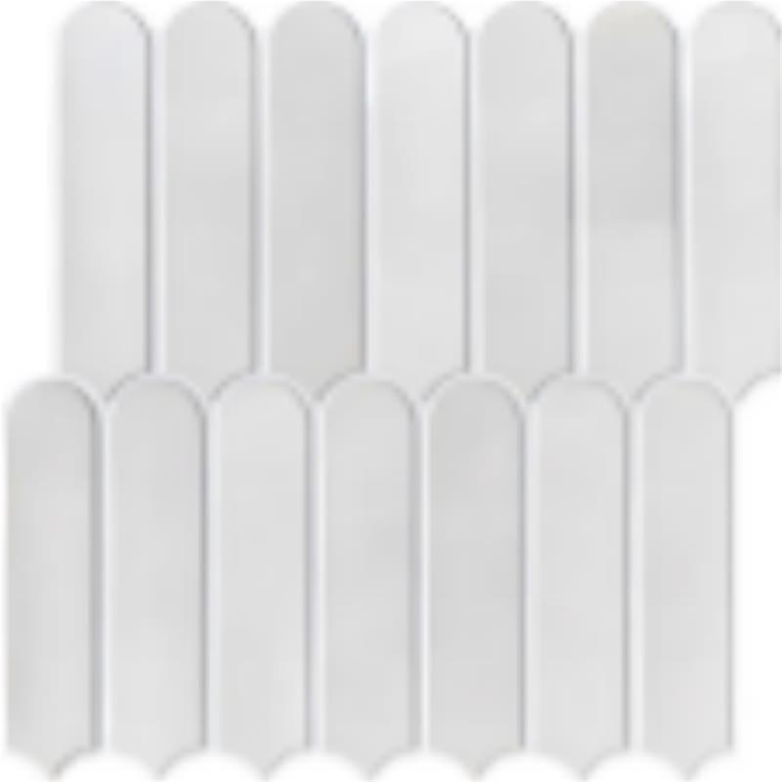 Stick On Tiles 30x30cm Decorative Wall Sticker Tile Stickers Waterproof Matte Water Kitchen Bathroom Living Room Panel Decal(White)