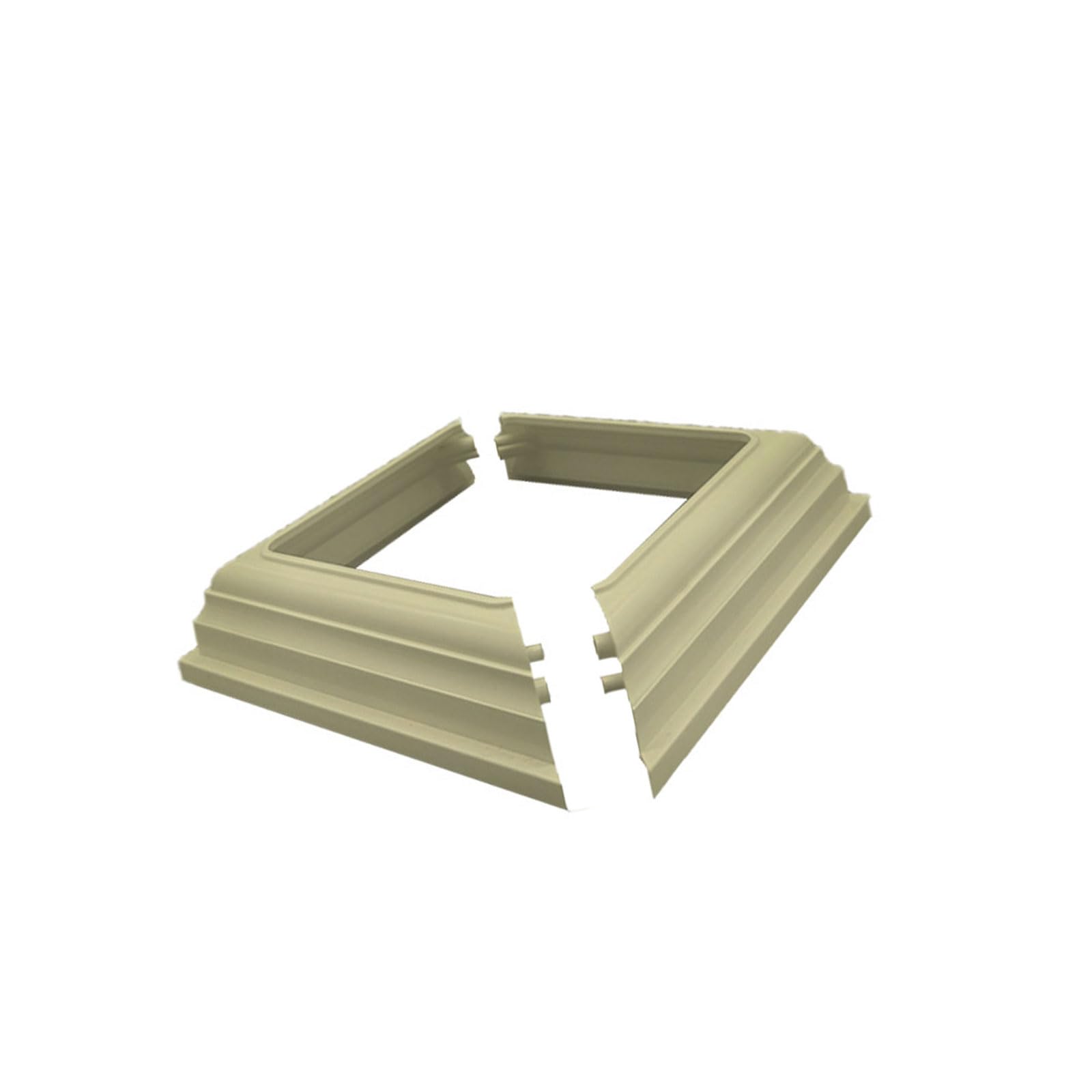 Kahdgss Tea Type Fence Post Skirt Railing Decorative Base Pvc Posts Column Wraps For Easy Installation And Maintenance For Porch Fence Deck Stairs Rails