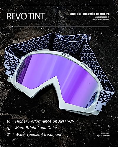 Image of Dirt Bike ATV Goggles Motorcycle Gear Riding Motocross Dirtbike 4-Wheeler MX DH Accessories Goggles Glasses for Men Women Youth UV400 Protection Dust-proof Anti-Slip Strap