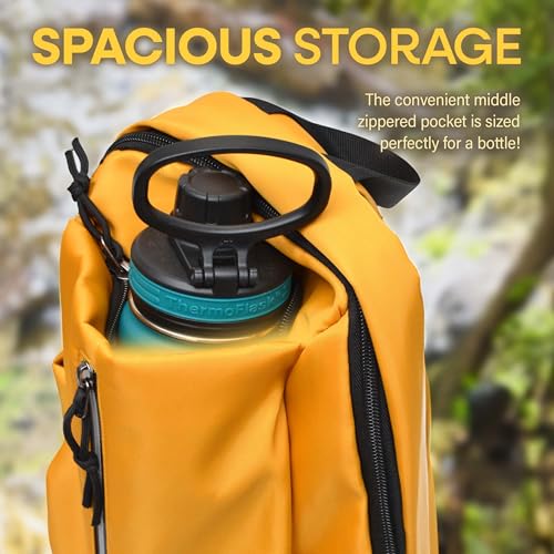Bolso cruzado ligero Nupouch amarillo para hombres y mujeres miniatura 6