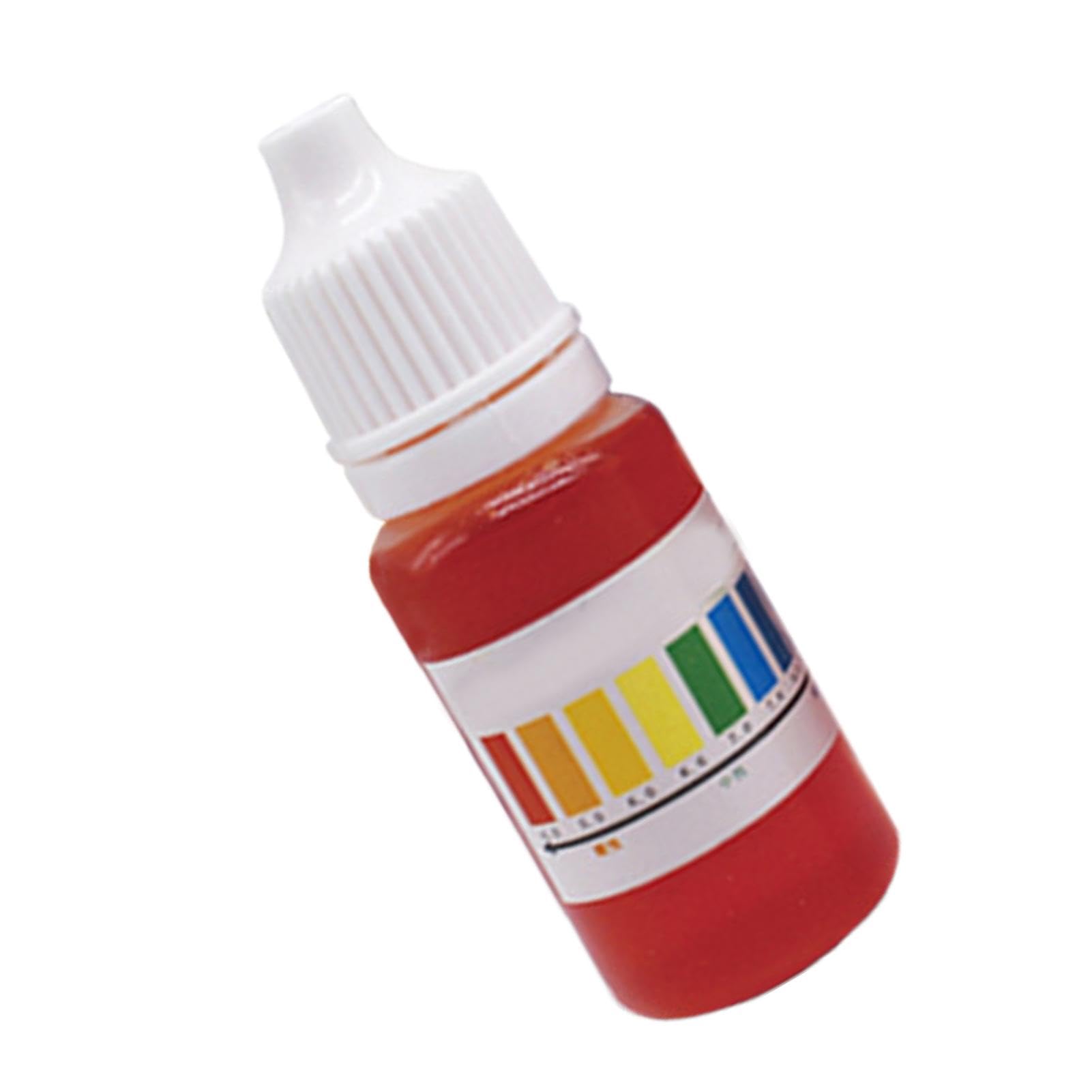 PH Test Drops - PH Indicator Solution | Acid-Base 10ml PH Test Reagent, Accurate Water PH Meter, Water PH Water Tester Solution, Portable PH Levels Tester Aquarium Water Tester for Freshwater Seawater
