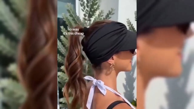 Visera deportiva plegable con protección UV para mujer miniatura 7