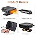 Car Heater, Portable Car Heater for Vehicle, 200W 12V Car Heater that Plugs into Cigarette Lighter, 2 in 1 Heating & Cooling Fast Heating Defrost Defogger, 360 °Rotatable Handheld Windscreen Defroster
