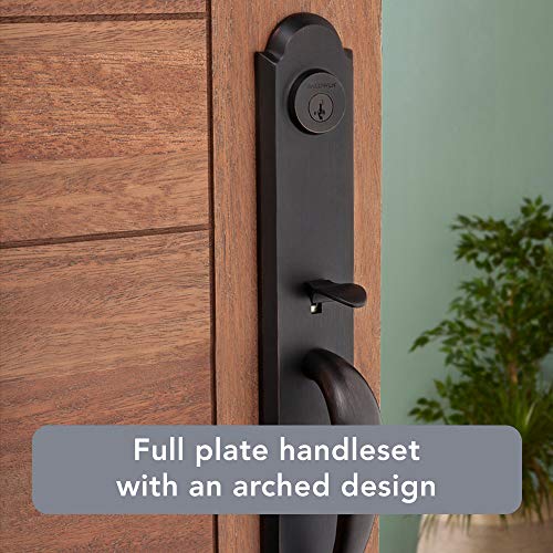 Baldwin Bighorn, Front Entry Handleset With Interior Knob, Featuring Smartkey Deadbolt Re-Key Technology And Microban Protection, In Venetian Bronze #TOP3