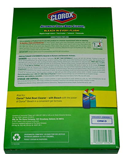image for Clorox Automatic Toilet Bowl Cleaner, 6 Count, 6 Count (Pack of 1)