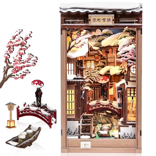 CUTEBEE Book Nook Kit - DIY Miniature House Dollhouse for Adults
