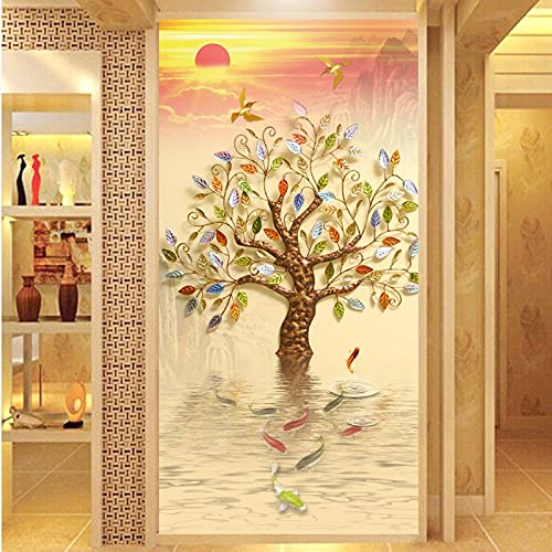 Peinture diamant 5D DIY arbre de vie en cristal strass brillant pour salon
