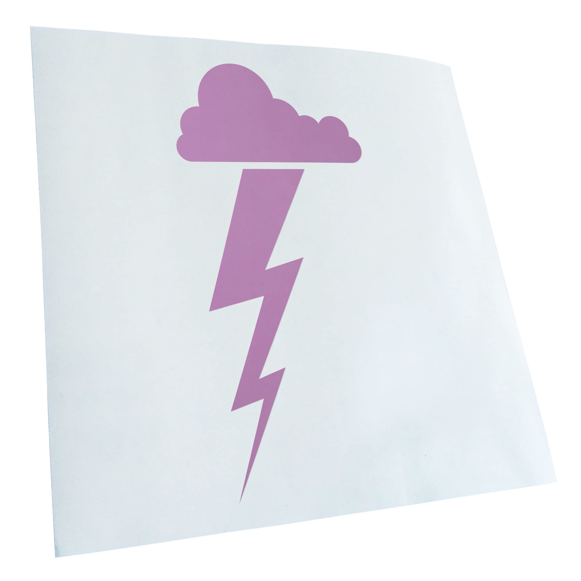 Kiwistar - Car Sticker - Lilac - 40 x 20 cm Thundercloud Lightning - Rear Window Car Sticker Weatherproof for Car Truck Moped Truck - Sticker Exterior Self-Adhesive Tuning Accessories for Windows