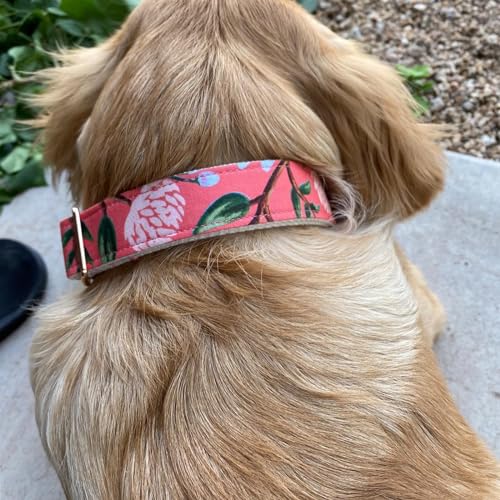 Elegant-little-tail-Dog-Collar-Pink-Floral-Print-Pet-Collar-Summer-Dog-Collar-Pet-Collar-Dog-Cotton-Durable-Dog-Collar-Metal-Buckle-Collar-for-Medium-Dogs Elegant little tail Dog Collar Pink Floral Print Pet Collar Summer Dog Collar Pet Collar Dog Cotton Durable Dog Collar Metal Buckle Collar for Medium Dogs