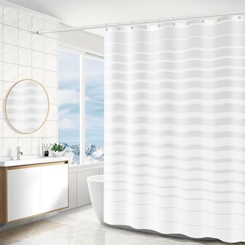 WOODFIB Waterproof Anti-Mould Shower Curtain Cover