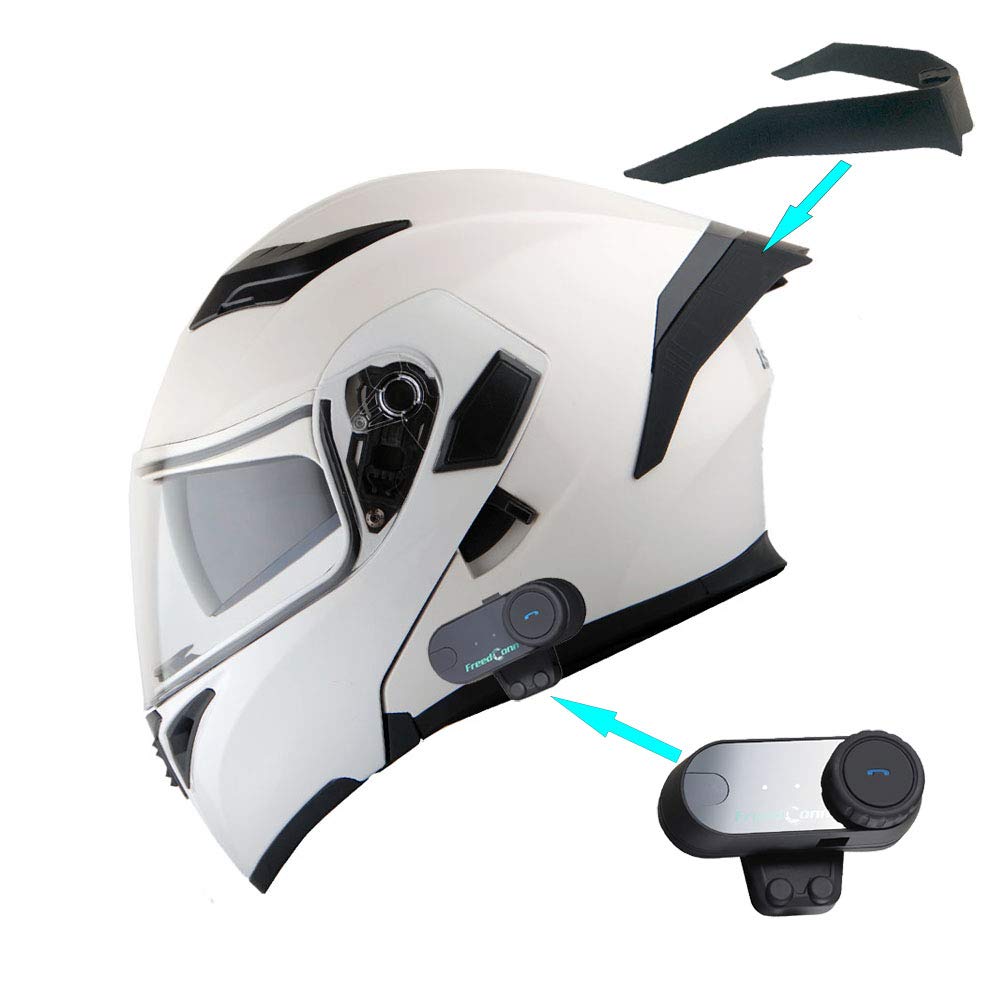 1Storm Motorcycle Modular Full Face Helmet Flip up Dual Visor Sun Shield: HB89