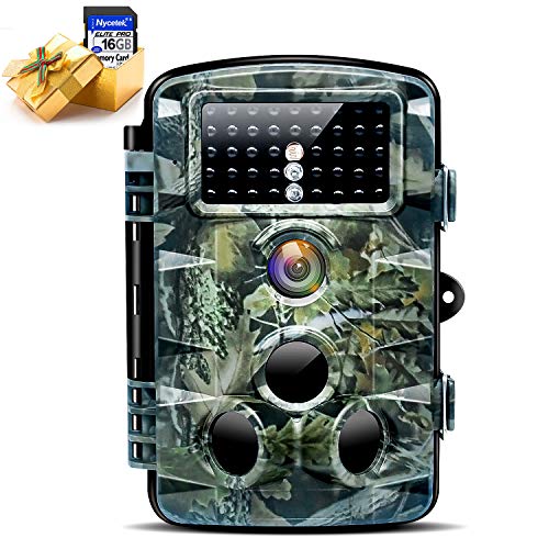 Nycetek Trail Game Camera Hunting Camera with 120° Wide Angle Night Vision 1080P