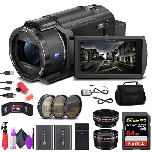 Sony FDR-AX43 UHD 4K Camcorder Bundle
