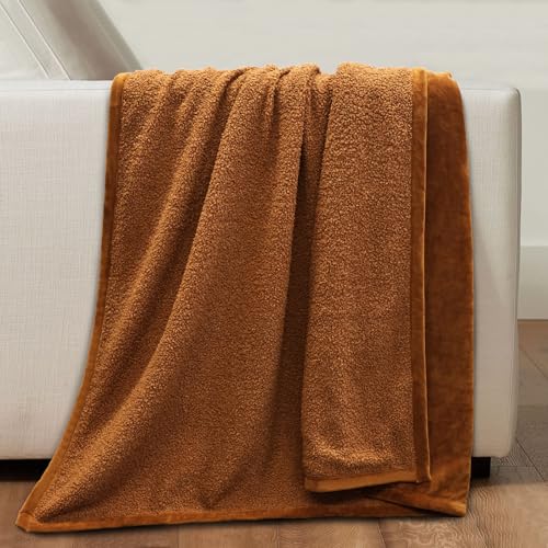 VigorSpring Brown Fall Throw Blanket - 50" x 60" Cozy