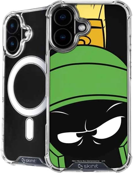 Skinit Phone Case Compatible with MagSafe iPhone 17 - Officially Licensed Looney Tunes Marvin The Martian Design