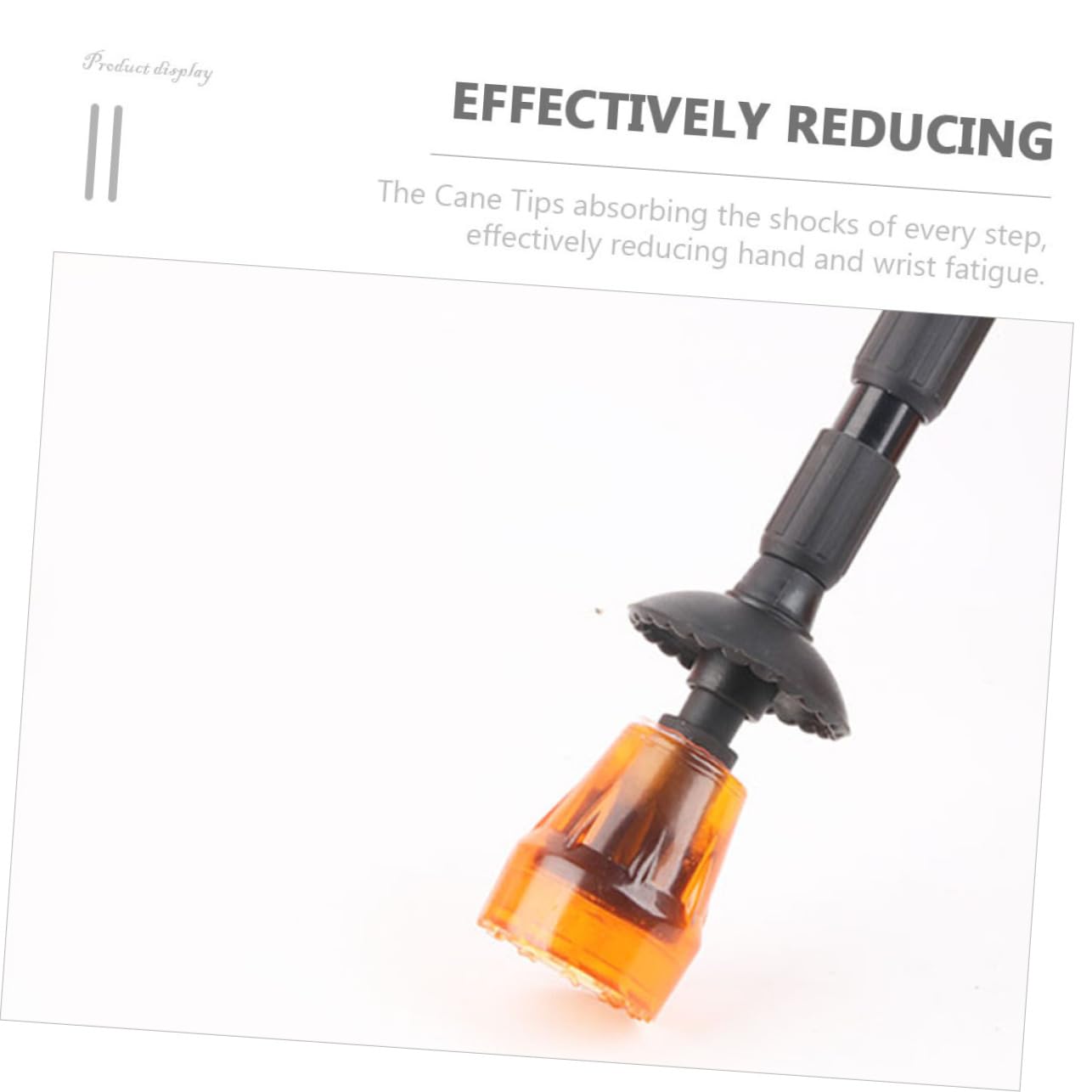 FRCOLOR 6pcs Non-Slip Crutches Pads for Crutches Hiking Pole Tip Replacement Hiking Pole Protector Walking Pole Tips Hiking Accessories Trekking Pole Foot Covers Walker Tips Yellow Rubber