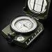 Hiking Compass for Survival, Lensatic Compass – Water-Resistant & Durable for Camping, Backpacking, Hunting, Outdoor Adventures (Plastic)