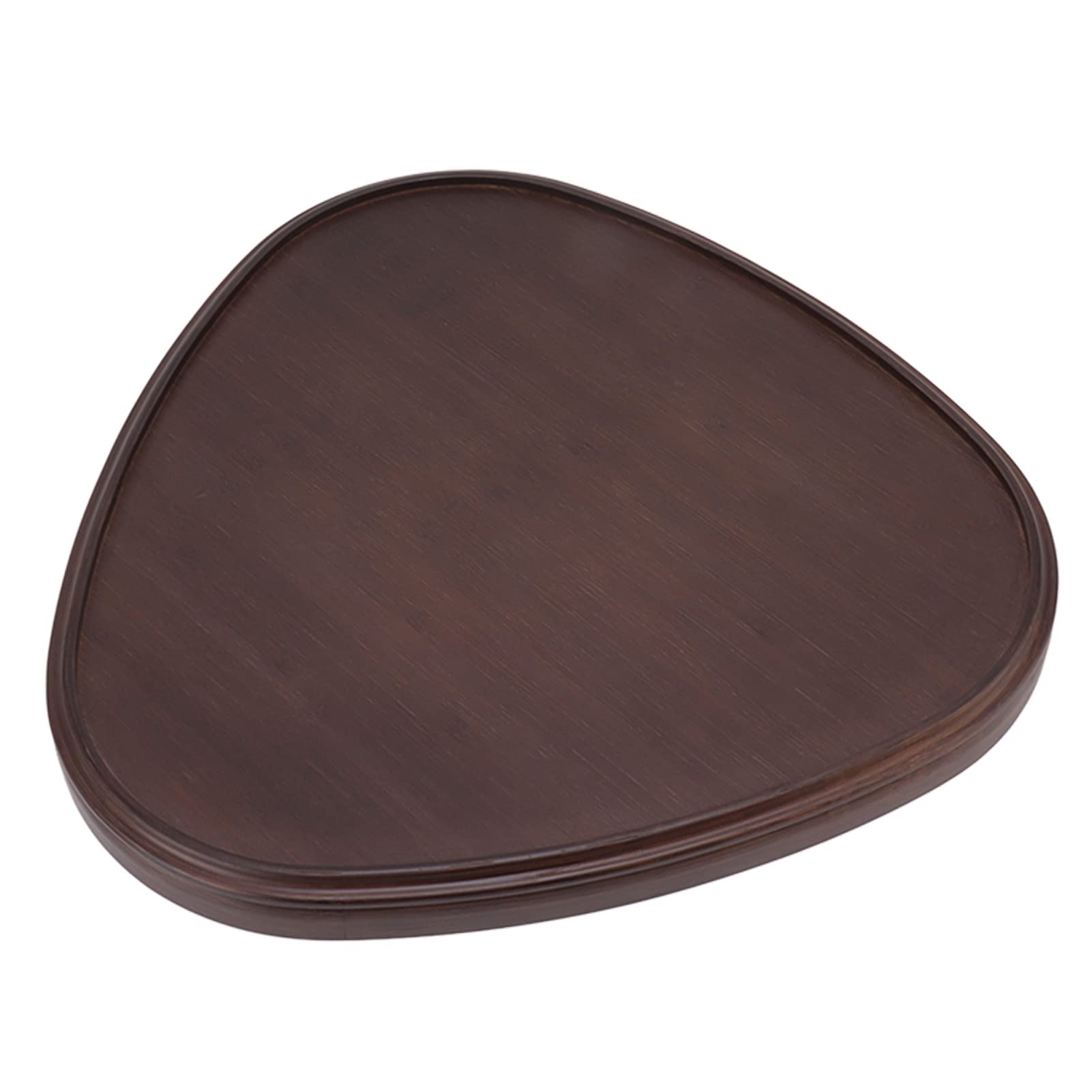 SIXRUN Vassoio da Portata in Legno, Vassoio da tè Triangolare in Legno per Snack e Bevande Al caffè, Materiale Facile da Pulire, Elegante Organizer da Tavolo per l'uso del Tavolo da Pranzo (Grande)