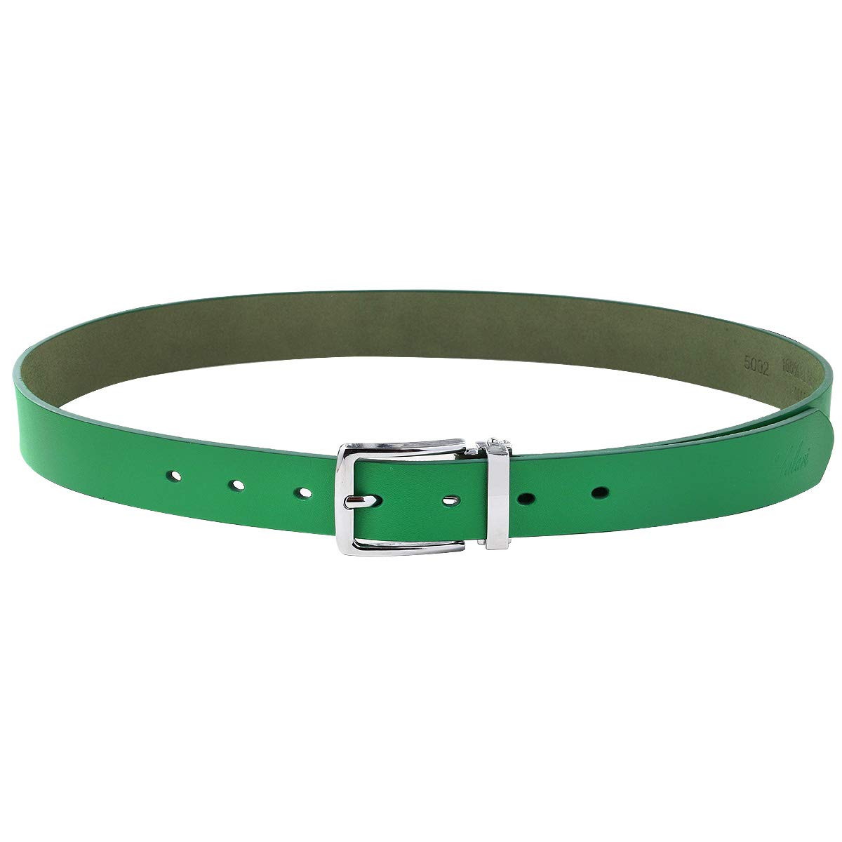 Falari Kids Leather Belts for Boys All Occasion 1" Trim to Fit - One Piece Leather Cutting 5002-Kelly Green