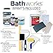 Bathworks Roll-On Refinishing Kit with Non-Slip Additive – 22 fl oz, High Gloss Almond, Professional-Grade DIY Coating with Tools – Durable Non-Yellowing Finish for Bathtubs, Tile, Sinks & Showers