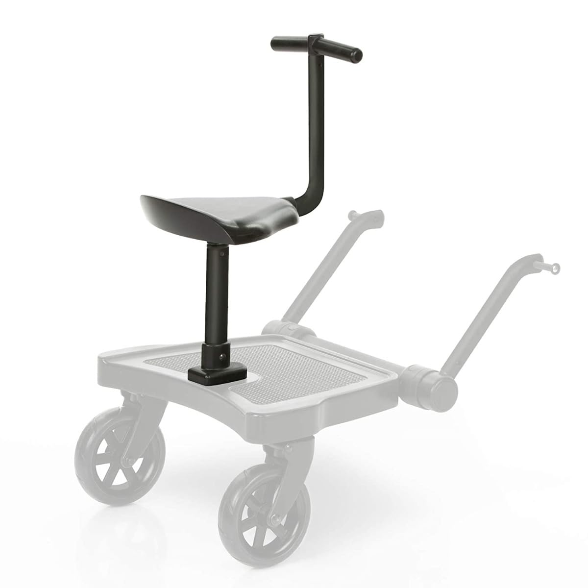 ABC Design Kiddy Board Kiddie Ride On 2 avec siège, charge maximale : 20 kg, universelle, convient à presque tous les types de poussettes et buggy