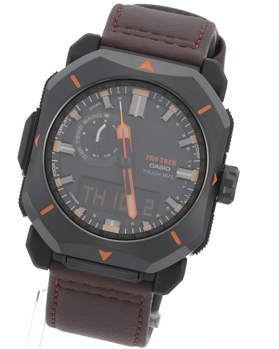 CASIO デジタル腕時計　プロトレック　ソーラー電波　 黒/オレンジ 楽天市場】オレンジ（シリーズPRO TREK（カシオ））（腕時計）の通販