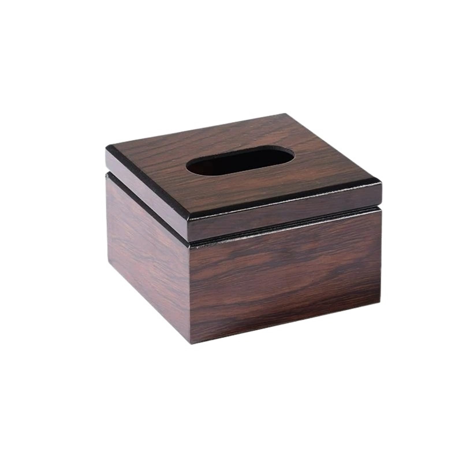 Boîte à mouchoirs en Bois, 1 pièce, tiroir Papier for hôtel Restaurant, boîte carrée pour Le Domicile,Bureau(12x12x8cm)