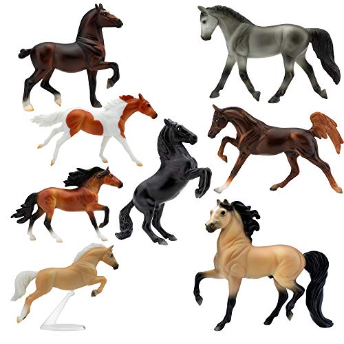 Breyer Horses Stablemates Deluxe Horse Collection | 8 Horse Set | Horse Toy | Horse Figurines | 3.75" x 2.5" | 1:32 Scale | Model #6058