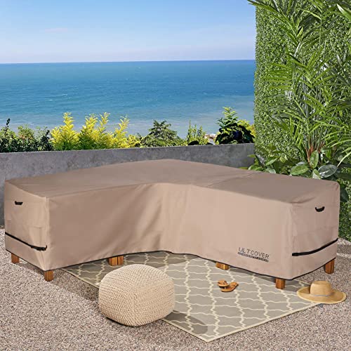 image for ULTCOVER Patio V-Shaped Sofa Cover Waterproof for 5-Seater Outdoor Sec