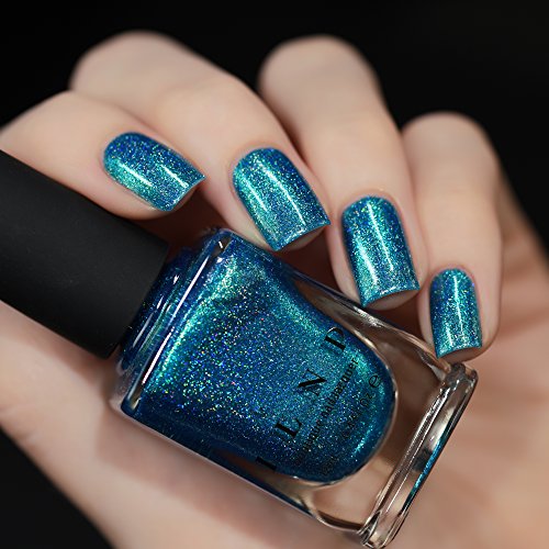 Image of ILNP High Tide - Bright Blue Green Holographic Nail Polish