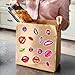 Colorful Art Lips Mouth Expressions Vinyl Stickers Pack 50pcs for Teens Girls Laptop Water Bottle Phone Case Scrapbook DIY Hard Bedroom Wall Decoration Hat Bumper Bike Kids