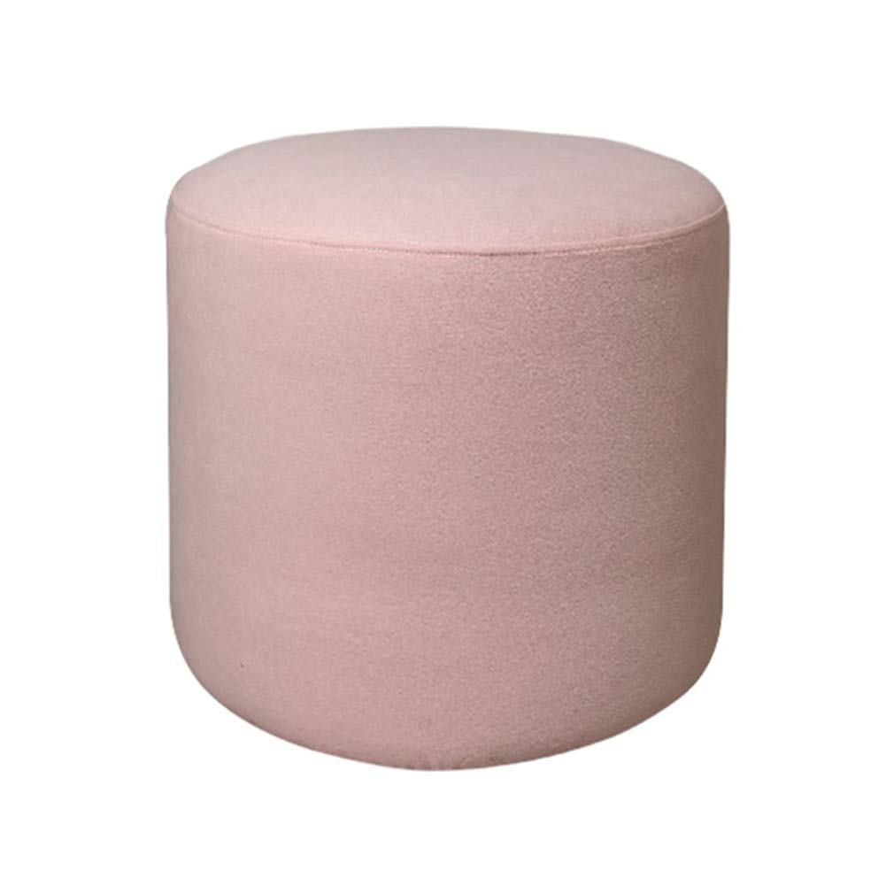 Tabouret rond en tissu avec assise rembourrée éponge élastique diamètre 30cm hauteur 35cm