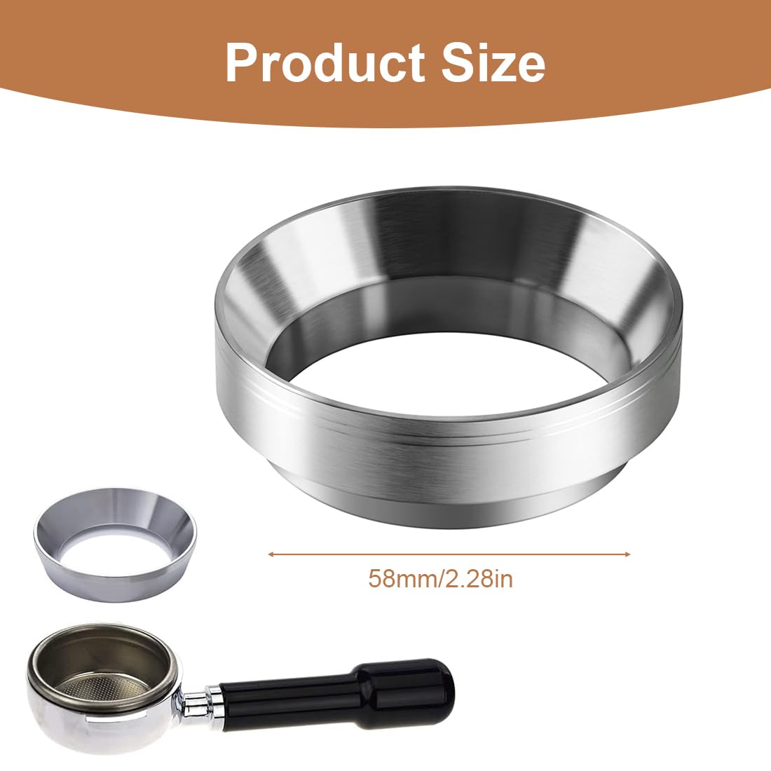 Anello Dosatore In Alluminio 58mm Per Portafiltro Caffè – Distribuzione Uniforme E Caffè Perfetto - 2