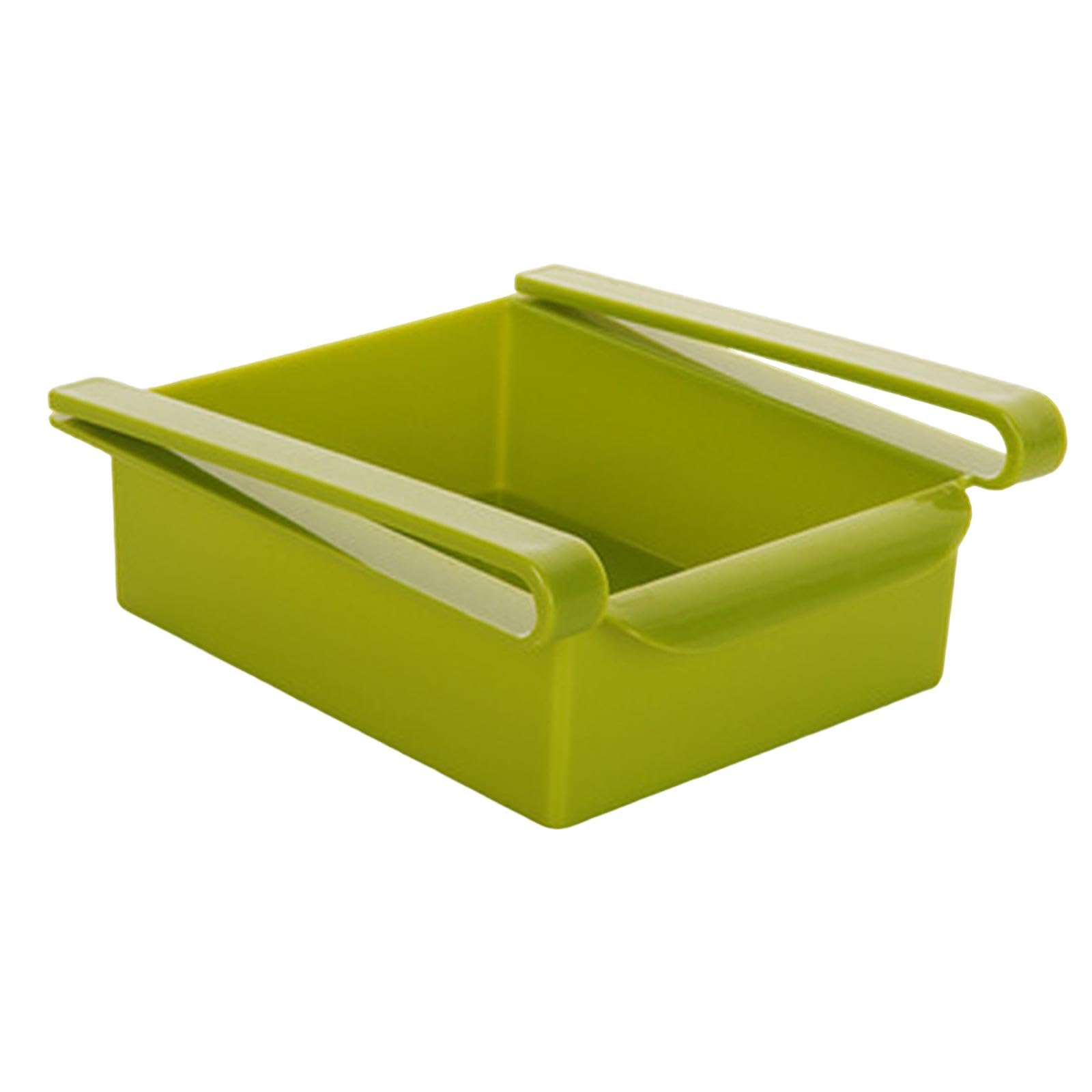 Refrigerator Organizer Bin Extendable Reusable for Salads Biscuits Buleberry Green-picture-12