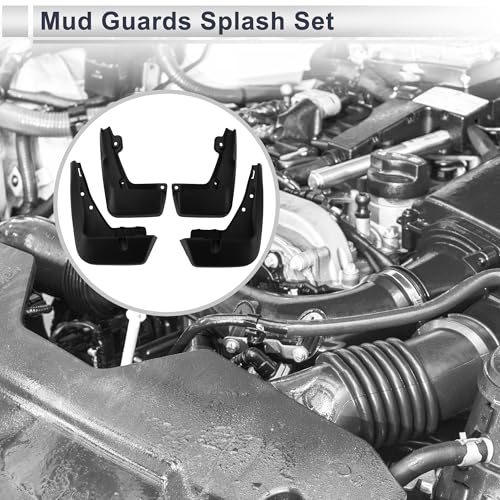 Image of X AUTOHAUX 1set Front and Rear Mud Flaps Splash Guards Mud Guards for Acura CDX 2021-2023 W /Mount Accessories