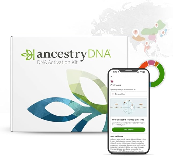 AncestryDNA Genetic Test Kit: Personalized Genetic Results,…