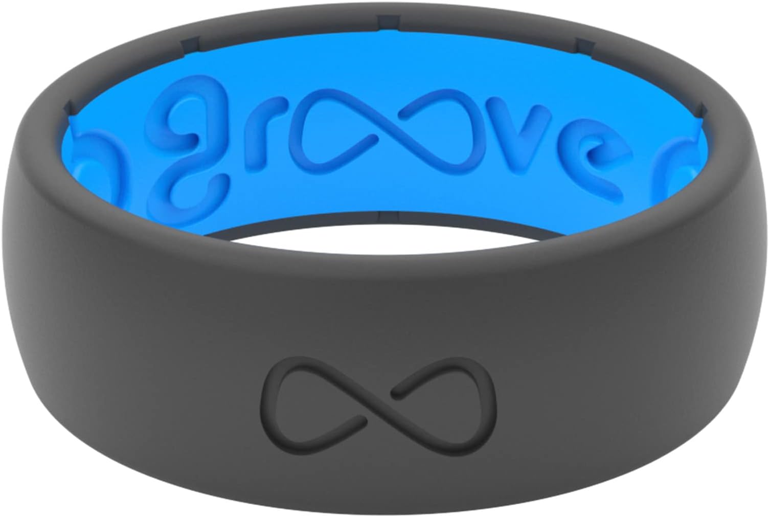 Solid Silicone Ring - Breathable Rubber Wedding Rings for Men, Lifetime Coverage, Unique Design, Comfort Fit Ring