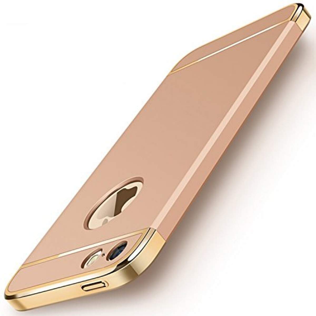 Ron *3-in-1 Shockproof* Dual Layer Thin Back Cover Case for Apple iPhone 5/5S/SE - Gold (B073B3FP98) Amazon Price History, Amazon Price Tracker