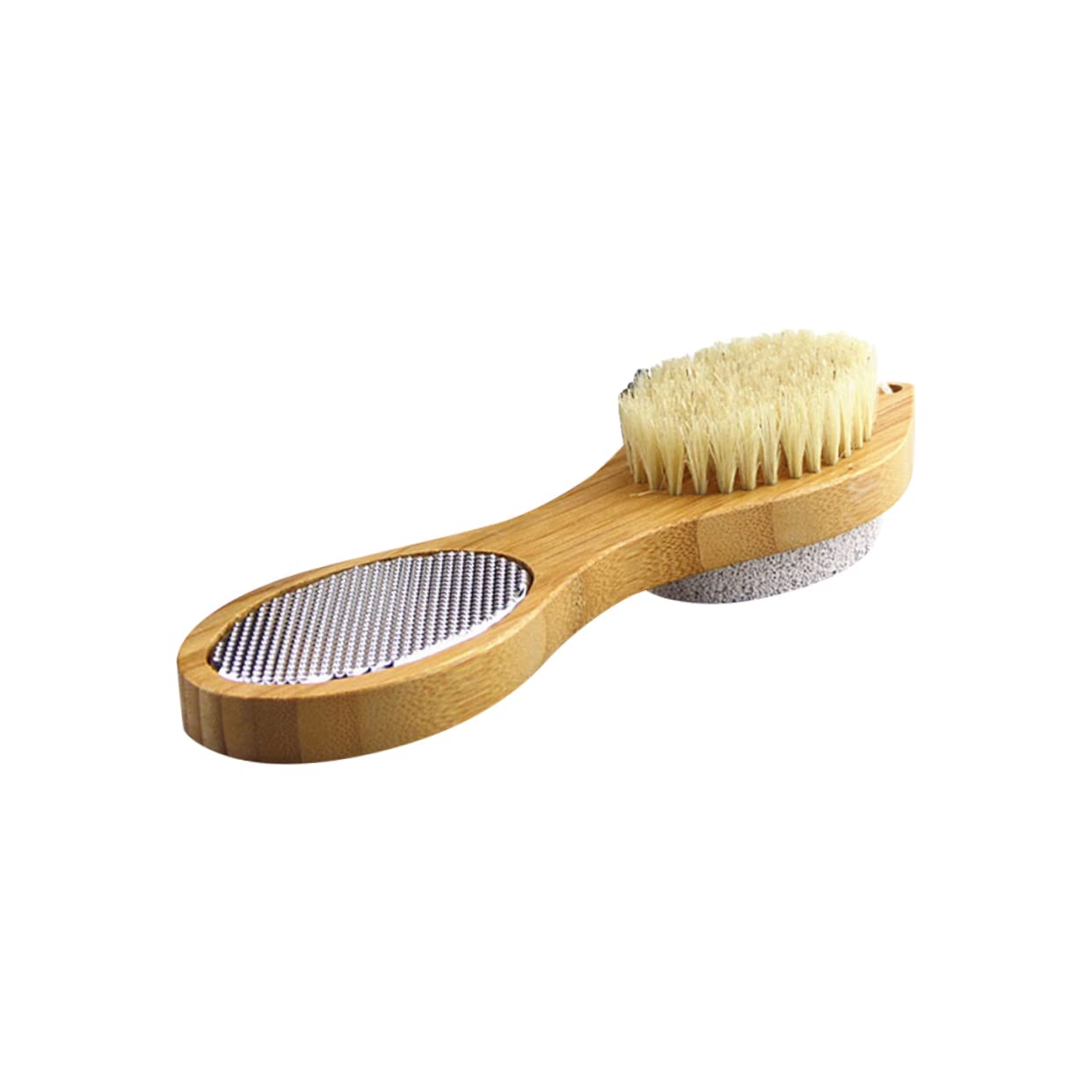 Outanaya Foot Care Kit: Wooden Bath Brush Exfoliating Foot Scrubber Pumice Stone Body Massage Brush