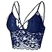 Libella Lot de 1 Femme Soutien-Gorge en Dentelle sans Support Brassière sans Armature Rembourré Bustier Soutien-Gorge Confortable à Bretelles Sexy avec des Fleur 3740A Bleu
